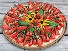 Tomato Wedges Sprinkled with Oregano