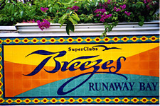 Breezes tile sign