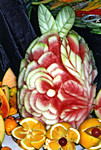 Carved fruit