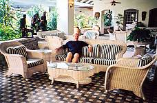 Ford in the lobby at Breezes