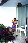 Mara on the patio