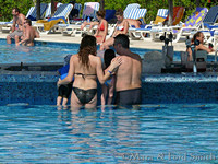 Family at Swim-Up Bar