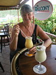 Mara Enjoys Rum Drink